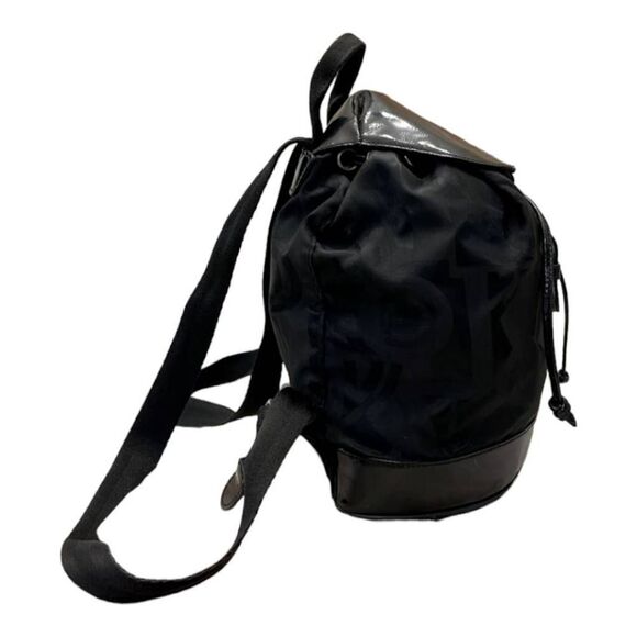 **TRADED** Salvatore Ferragamo EUC Gancini Black Nylon & Leather Mini Backpack - Picture 3 of 10